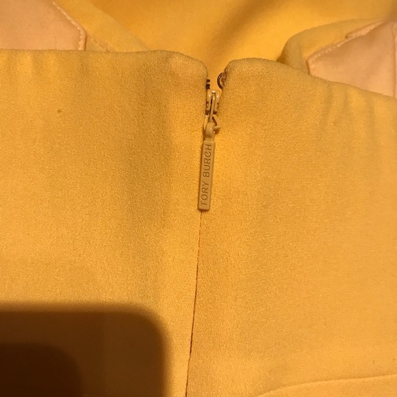 💛 Tory Burch Jada Strapless Knot Front Mini Dress in Bright Yellow Size 4 - Picture 9 of 11